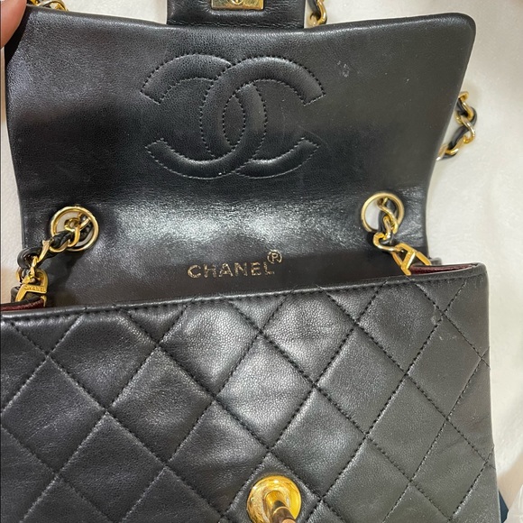 ❌SOLD❌💯Authentic Chanel Vintage Mini Square Flap Bag - Picture 10 of 12
